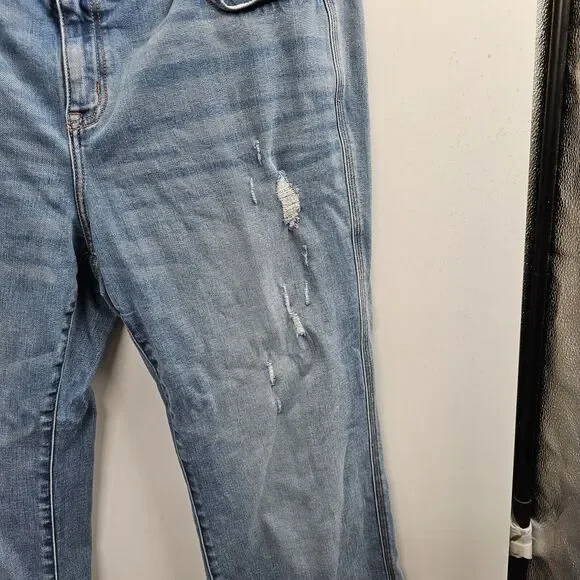 Lane Bryant Jeans Womens Plus Size 20 Relax Straight Wide Leg Distressed Stretch - Picture 7 of 8